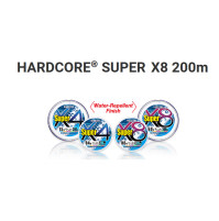 HARDCORE® SUPER X8 - For Fishing  - 200meters - 5 colors - Multicolor - H4314X - YO-ZURI